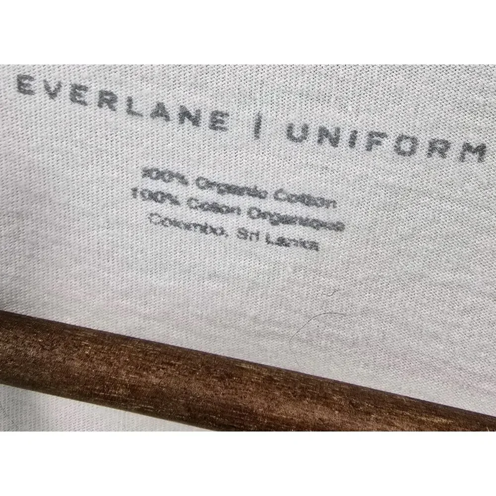 Everlane T Shirt Mens Large White Short Sleeve Crew Organic Cotton Lightweight - Picture 3 of 11